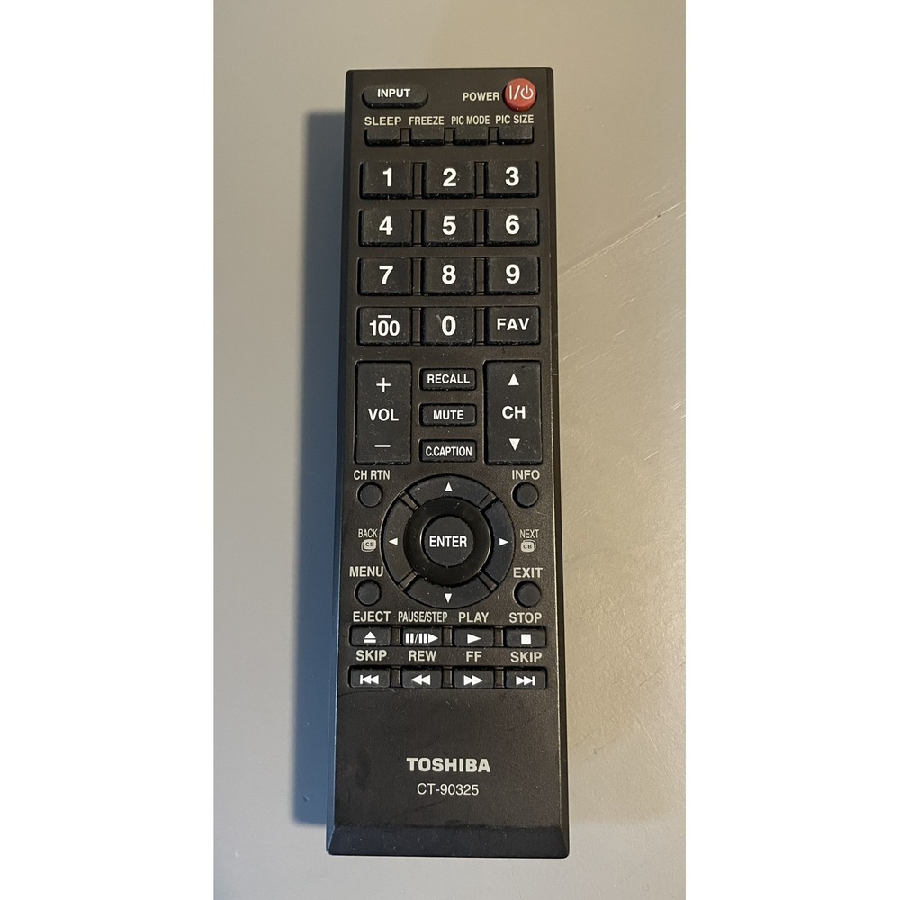Toshiba Remote Control CT-90325 For Toshiba 50L2200U 37E20 22AV600 32C120U